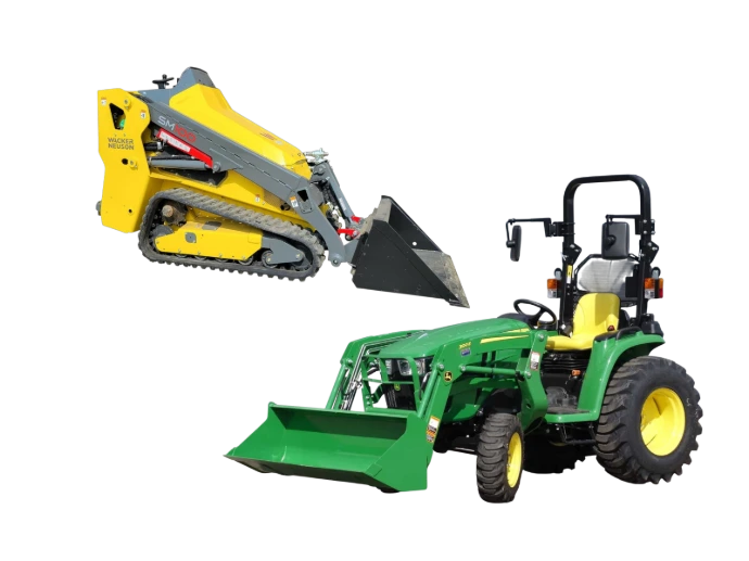 Aanbouwdelen - toebehoren voor mini trekkers en skidsteers