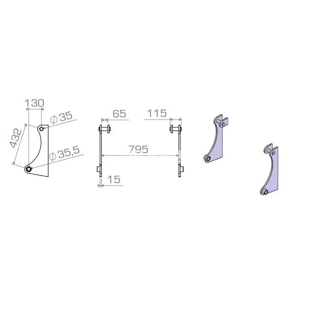 Aanlasdelen Terex, Schaeff, TL60, TL70, SKL 823 - 823, SKS 631 