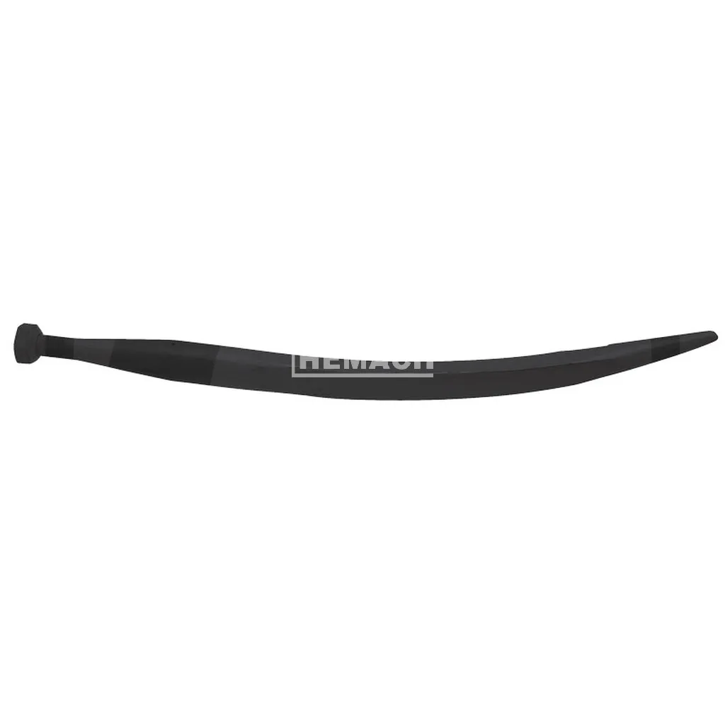 [gbst-680mm-om] Gebogen spitse tand, L=680MM, M22x1,5