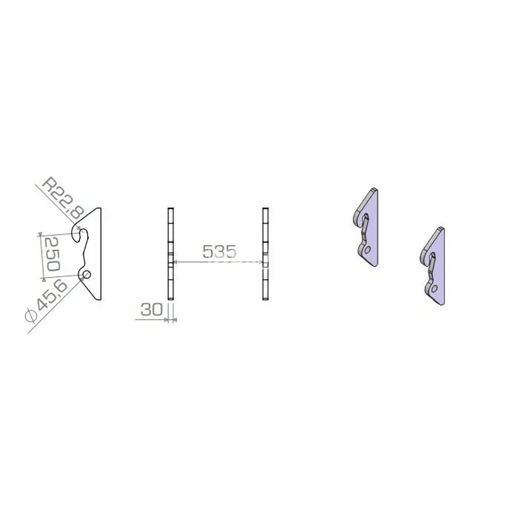 Aanlasdelen JCB Quick hitch 