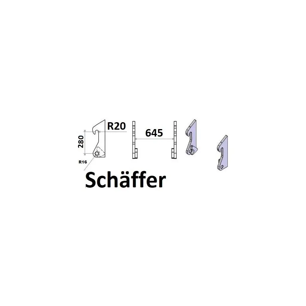 Schäffer aanlasoren schuin hydro(645MM) 