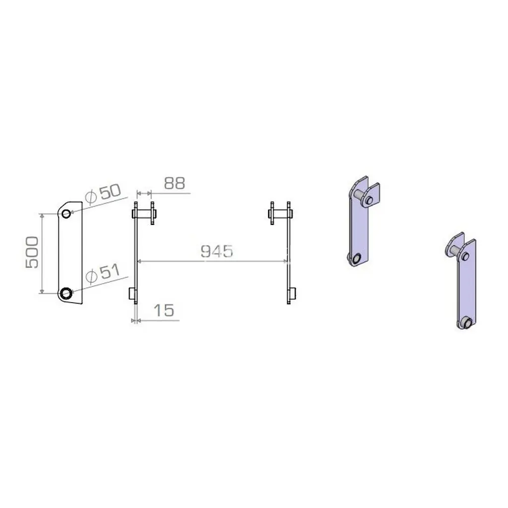 Aanlasdelen Terex, Schaeff, TL80 - TL120, SKS 661, SKL 833 - 853